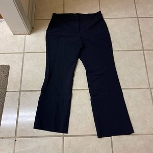 TALBOTS Pants Womens 10 Petite Blue Wide Leg Career Work Dress Slacks Trousers